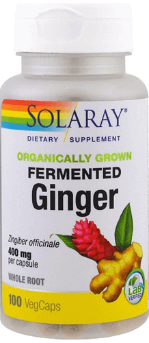 Solaray Organically Grown Fermented Ginger -- 400 mg