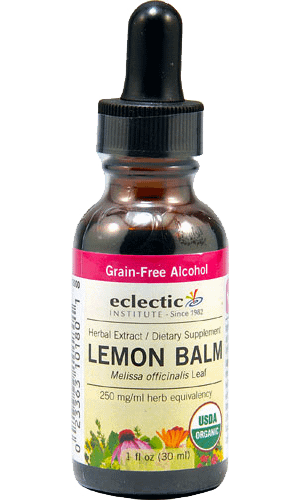 Eclectic Institute Organic Lemon Balm Herbal Extract